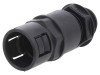 Conectori finali drepți HELUKABEL HSSV-ZE IP65 Poliamidă Negru Soclu 12 / M16