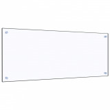 VidaXL Panou antistropi bucătărie transparent 100x40cm sticlă securiz.