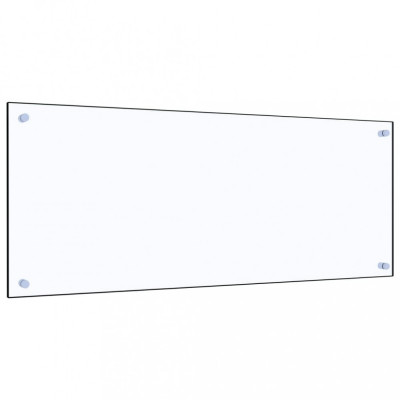 Panou antistropi bucătărie transparent 100x40cm sticlă securiz. foto