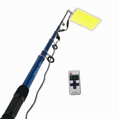 Lampa LED extensibila 4.5m 200w 15000lm. Lumina ALBA 6000k si telecomanda foto