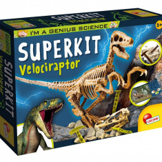 Set de stiinta, Lisciani, Velociraptor Superkit