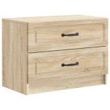 vidaXL Dulap de noapte cu sertar Stejar Sonoma 62 x 34,5 x 44,5 cm 895697