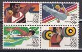 SUA 1983 - Jocurile Olimpice - Los Angeles, PA, Bloc de 4, MNH