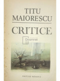 Titu Maiorescu - Critice (editia 1989)