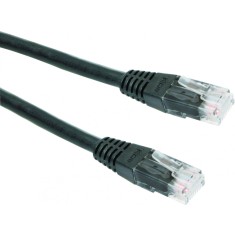 PATCH CORD UTP GEMBIRD Cat5e, cupru-aluminiu, 2 m, negru, AWG26, &quot;PP12-2M/BK&quot; (timbru verde 0.08 lei)