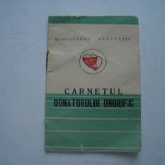 Carnetul donatorului onorific, 1998