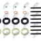 Set garnituri injectoare cu suruburi de prindere1.6 Tdci/Hdi