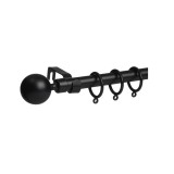 Galerie pentru Perdele Extensibila Metalica Neagra Mata 110 cm - 210 cm