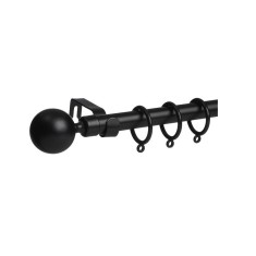 Galerie pentru Perdele Extensibila Metalica Neagra Mata 110 cm - 210 cm