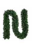 Ghirlandă decorativă artificială de Crăciun cu 242 de crengi de pin, lungime 280 cm, verde