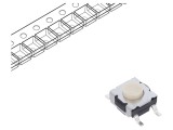 Micro&icirc;ntrerupător TACT SPST-NO SMT IP57 32VDC