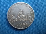 500 LIRE 1964 -ITALIA -Ag,11 g / unc