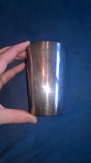 Pahar metal argintat foto