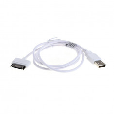 Cablu de date USB OTB compatibil cu Apple iPhone 3G/3GS/4/4S/iPod alb