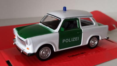 Macheta Trabant 601 Politia Germana - Welly 1/36 foto