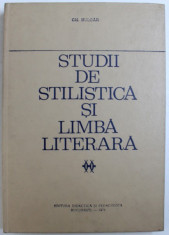 STUDII DE STILISTICA SI LIMBA LITERARA de GH. BULGAR , 1971, DEDICATIE* foto
