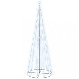 Cumpara ieftin Brad de Craciun conic, 732 LED-uri, alb rece, 160x500 cm