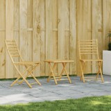 Gossi set mobilier bistro, 3 piese, bambus