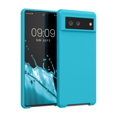 Husa kwmobile pentru Google Pixel 6, Silicon, Albastru, 55480.205 foto