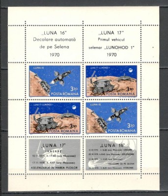 Romania.1971 Posta aeriana:Cosmonautica-Bl. YR.503 foto