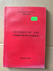 Legisla?ie PSI/ culegere de acte normative/ 2002 foto