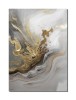 Tablou abstract cu auriu pictat manual, Inspiratie 2, 70x50cm ulei pe panza in cutit efect 3D, Vicentiu Done