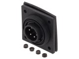 Conector Circular BULGIN PXV0767/P 6 pini 5A 277V Soclu Tată Profil Jos