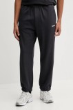 Barrow pantaloni de trening din bumbac culoarea gri, cu imprimeu, F5BWUAFP071