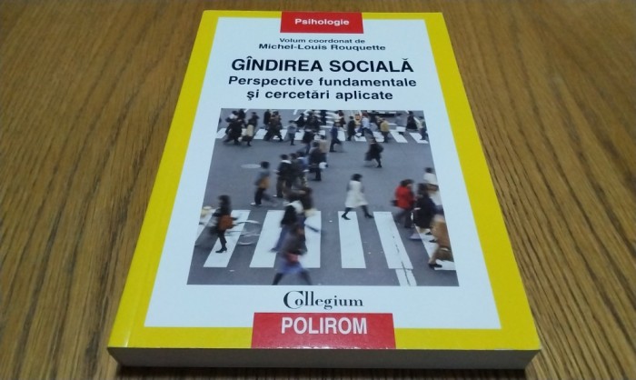GINDIREA SOCIALA - Perspective Fundamentale - Michel-Louis Rouquette -2010, 338p