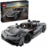 LEGO Technic Koenigsegg Jesko Absolut Gri 42173, Hipermasina, Set Constructie, 10+ ani