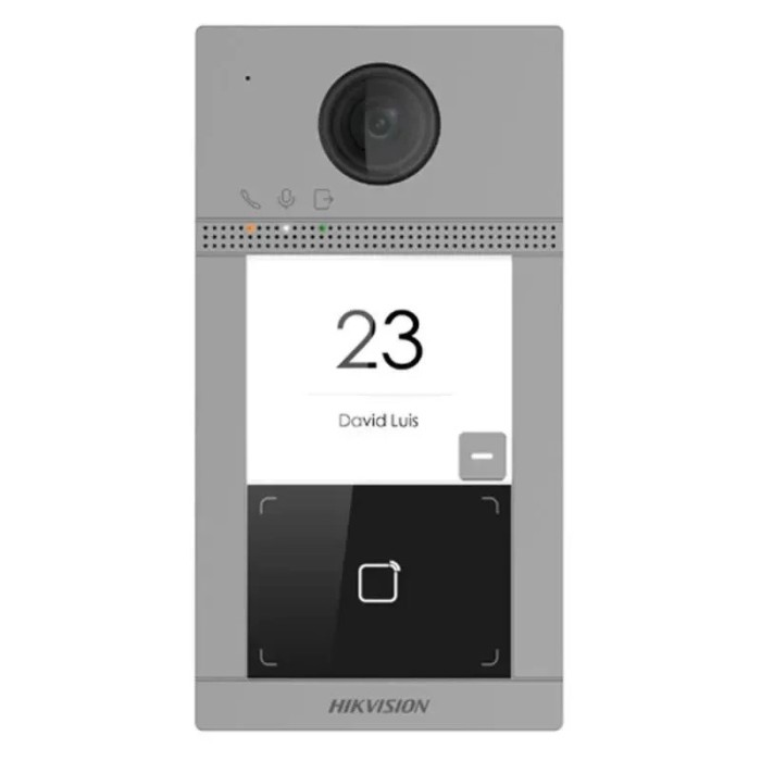 Post de exterior videointerfon IP Hikvision DS-KV8113-WME1(C); WIFI; 1 x