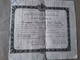 Bnk div Diploma Inginer Mine Scxoala Politehnica Bucuresti 1926