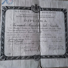 bnk div Diploma Inginer Mine Scxoala Politehnica Bucuresti 1926