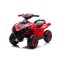Vehicul ATV electric pentru copii, 12V, 72 x 43 x 50 cm, Rosu