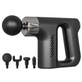 Pistol Masaj Fascial Electric, 4 Capete Interschimbabile, 6 Viteze, KH-740, Portabil, Relaxare Musculara, Diverse Culori