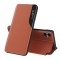 Husa Samsung Galaxy A06 Eco Leather View flip tip carte, portocaliu