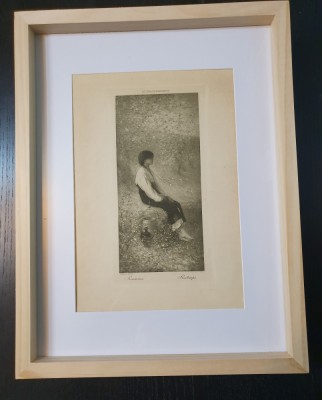 Nicolae Grigorescu - Primavara - Foto gravură Stelian Petrescu - RARITATE foto