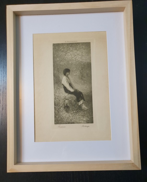 Nicolae Grigorescu - Primavara - Foto gravură Stelian Petrescu - RARITATE