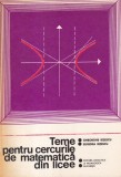 Gheorghe Rizescu, Eugenia Rizescu - Teme pentru cercurile de matematica din