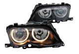 Far faruri BMW E46 FL Angel Eyes negru NOU