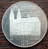 (A162) MONEDA ARGINT AUSTRIA - 100 SCHILLING 1979, DOMUL WIENER NEUSTADT - PROOF, Europa