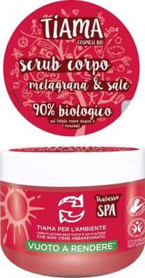 Scrub pentru corp cu rodie si sare bio 250ml Tiama foto