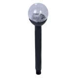 Lampă solară cu glob, 23.5 cm, Negru, CMCLASS