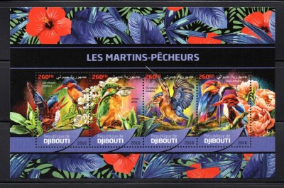 Djibouti 2016, Fauna, Pasari, serie neuzata, MNH foto