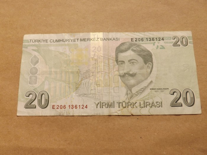 Turcia 20 Lire 2020 ( 2009 ) - Seria E 206 136124