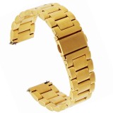 Curea metalica compatibila Garmin Vivoactive 4, telescoape Quick Release, 22mm, Gold, Very Dream