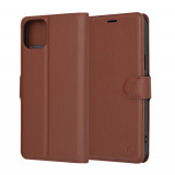 Cumpara ieftin Husa pentru iPhone 15 Plus, Techsuit Leather Folio, Brown