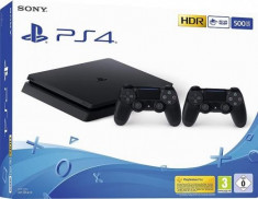 Consola Playstation 4 SLIM 500 GB + Extra Controller Wireless Dualshock 4 V2 SH (Second Hand) foto