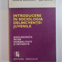 INTRODUCERE IN SOCIOLOGIA DELINCVENTEI JUVENILE , ADOLESCENTA INTRE NORMALITATE SI DEVIANTA de SORIN M. RADULESCU , DAN BANCIU 1990