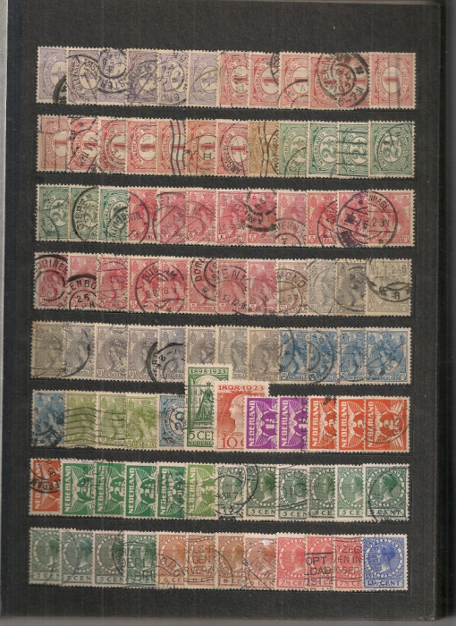 Olanda.Lot peste 2.300 buc. timbre stampilate+BONUS clasorul KL.17